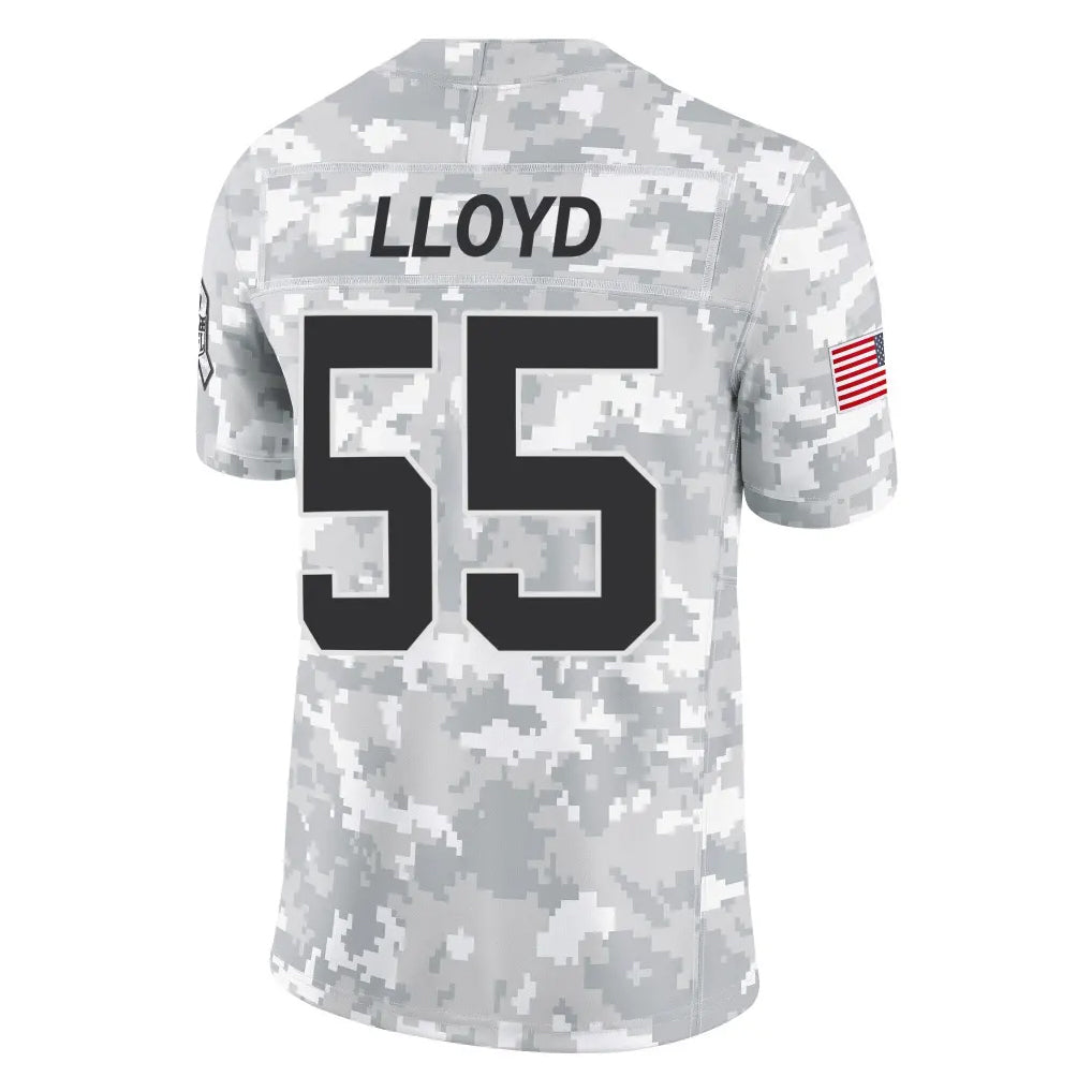 Davalo C.Panthers #55 Devin Lloyd Player Arctic Camo Salute to Service Limited Game Stitched Jerseys