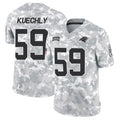 Davalo C.Panthers #59 Luke Kuechly Player Arctic Camo Salute to Service Limited Stitched Jerseys