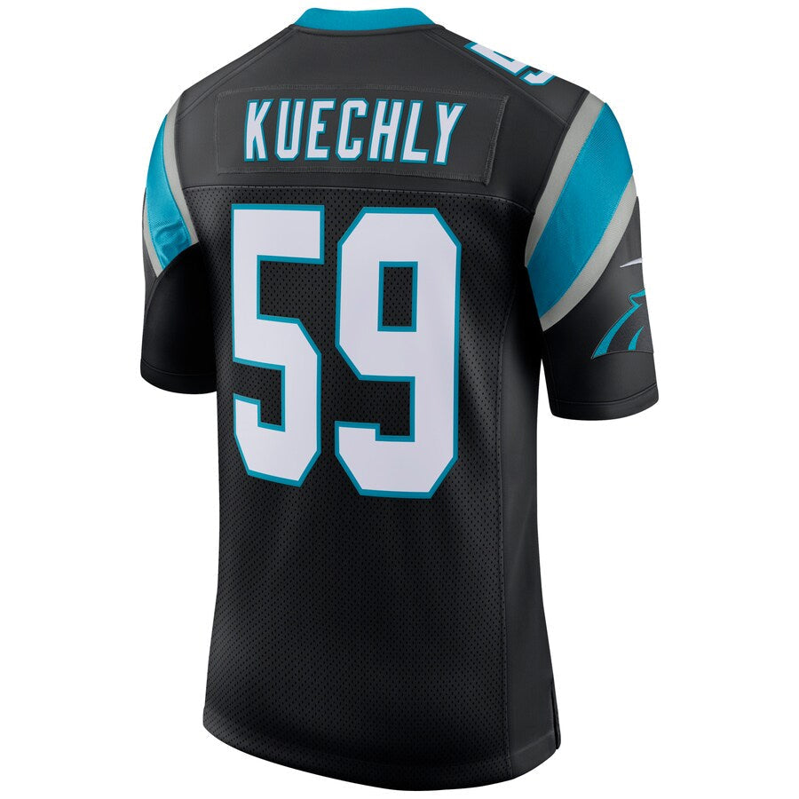 Davalo C.Panthers #59 Luke Kuechly Player Black Classic Limited Stitched Jerseys