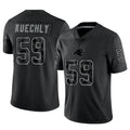 Davalo C.Panthers #59 Luke Kuechly Player Black REFLECTIVE Limited Stitched Jerseys