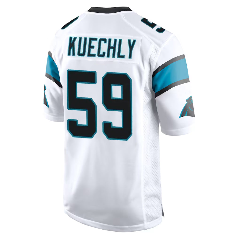 Davalo C.Panthers #59 Luke Kuechly Player White Game Stitched Jerseys