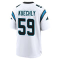 Davalo C.Panthers #59 Luke Kuechly Player White Home Game Stitched Jerseys