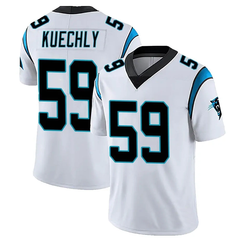 Davalo C.Panthers #59 Luke Kuechly Player White Vapor Limited Stitched Jerseys