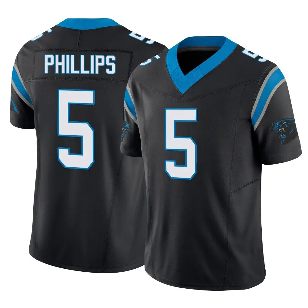 Davalo C.Panthers #5 Jaelan Phillips Player Black Vapor F.U.S.E. Limited Home Game Stitched Jerseys