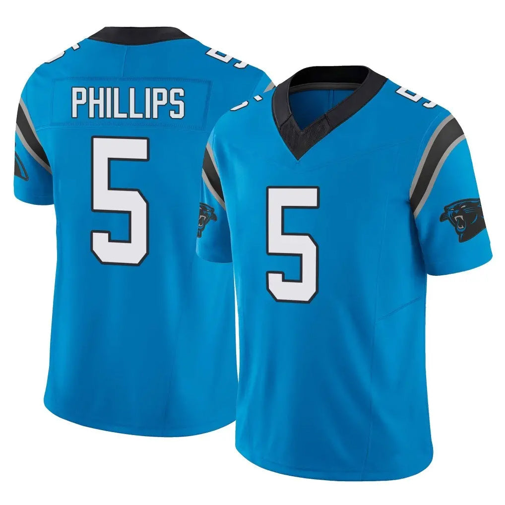 Davalo C.Panthers #5 Jaelan Phillips Player Blue Vapor F.U.S.E. Limited Home Game Stitched Jerseys