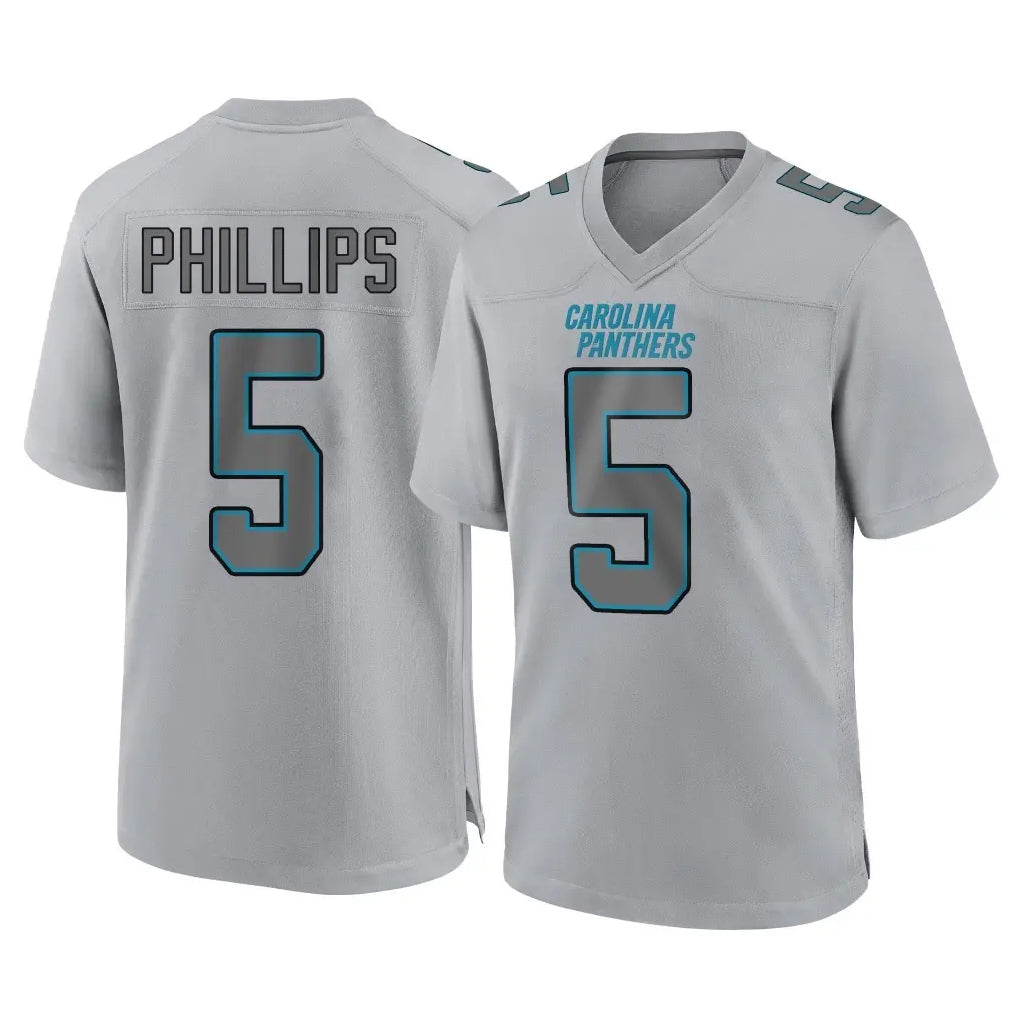 Davalo C.Panthers #5 Jaelan Phillips Player Gray Atmosphere Fashion Game Stitched Jerseys