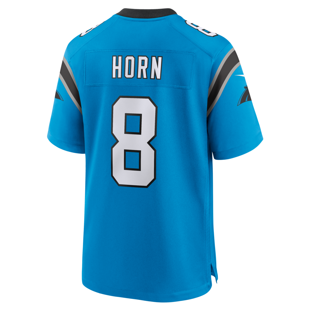 Davalo C.Panthers #8 Jaycee Horn Blue Alternate Game Stitched Jerseys