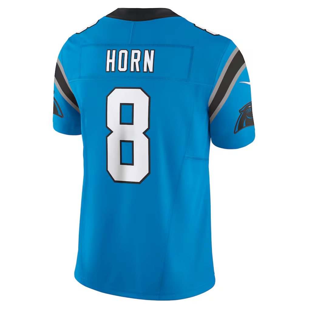 Davalo C.Panthers #8 Jaycee Horn Blue Vapor F.U.S.E. Limited Stitched Jerseys