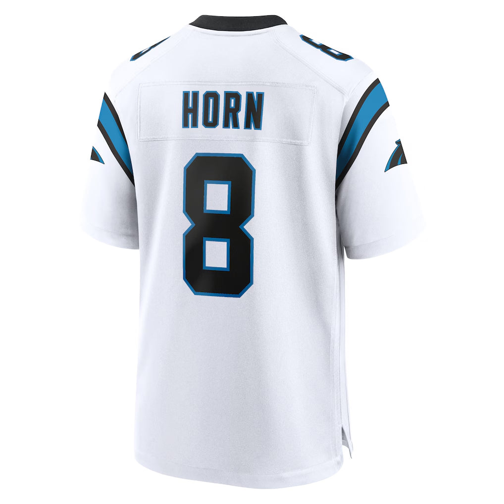 Davalo C.Panthers #8 Jaycee Horn Player White Home Game Stitched Jerseys