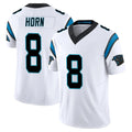 Davalo C.Panthers #8 Jaycee Horn Player White Vapor F.U.S.E. Limited Home Game Stitched Jerseys