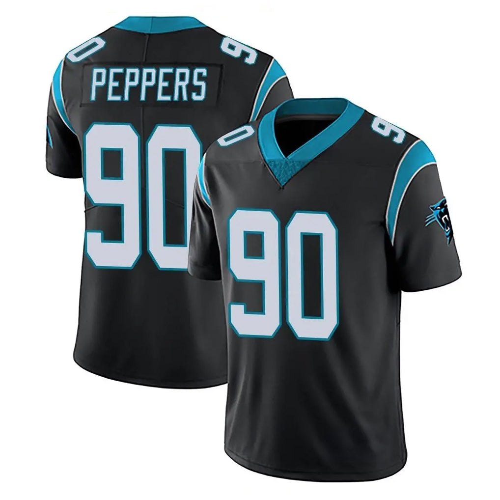 Davalo C.Panthers #90 Julius Peppers Player Black Vapor Untouchable Limited Game Stitched Jerseys