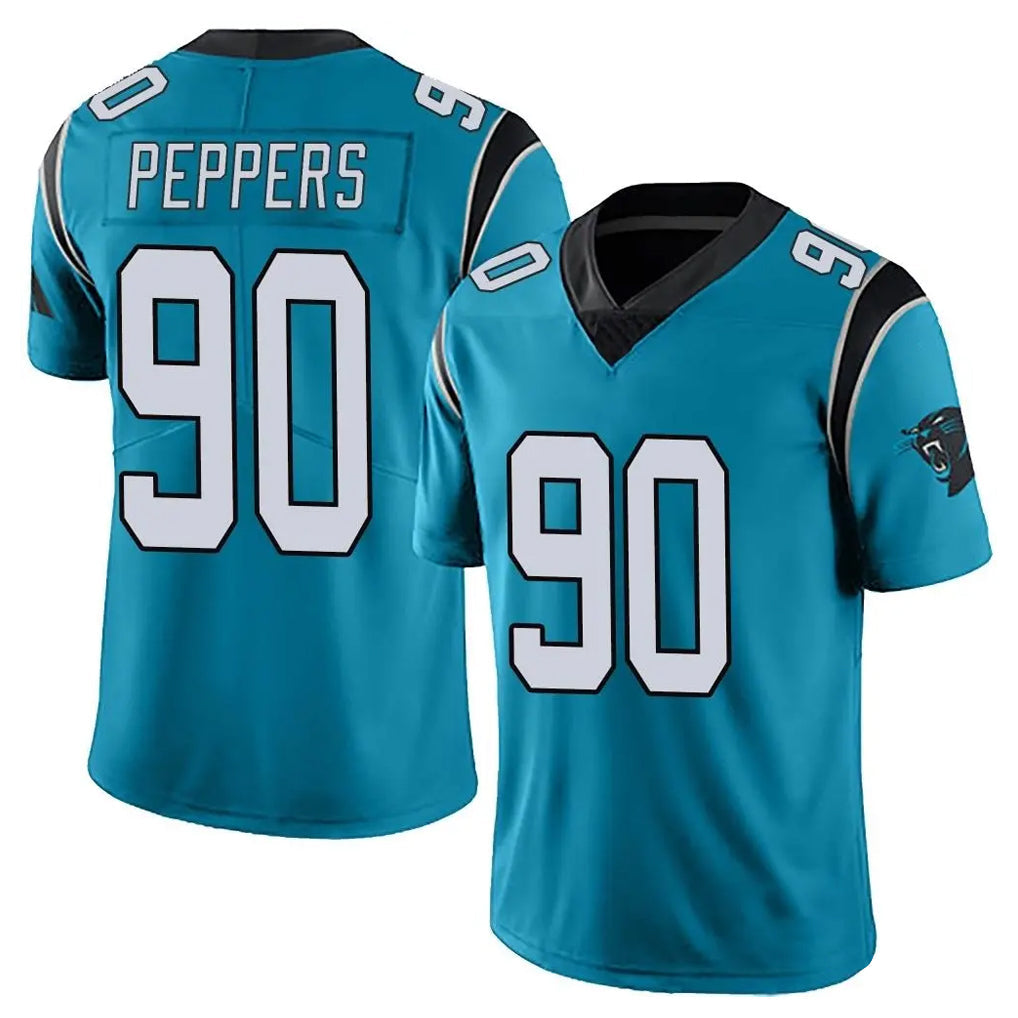 Davalo C.Panthers #90 Julius Peppers Player Blue Vapor Untouchable Limited Game Stitched Jerseys