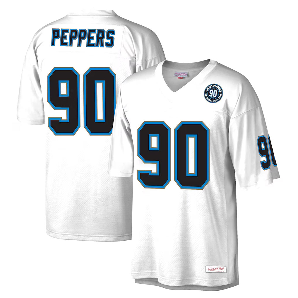 Davalo C.Panthers #90 Julius Peppers Player White Mitchell & Ness 2024 Hall of Fame Fashion Stitched Jerseys