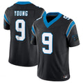 Davalo C.Panthers #9 Bryce Young Black Vapor F.U.S.E. Limited Home Game Stitched Jerseys