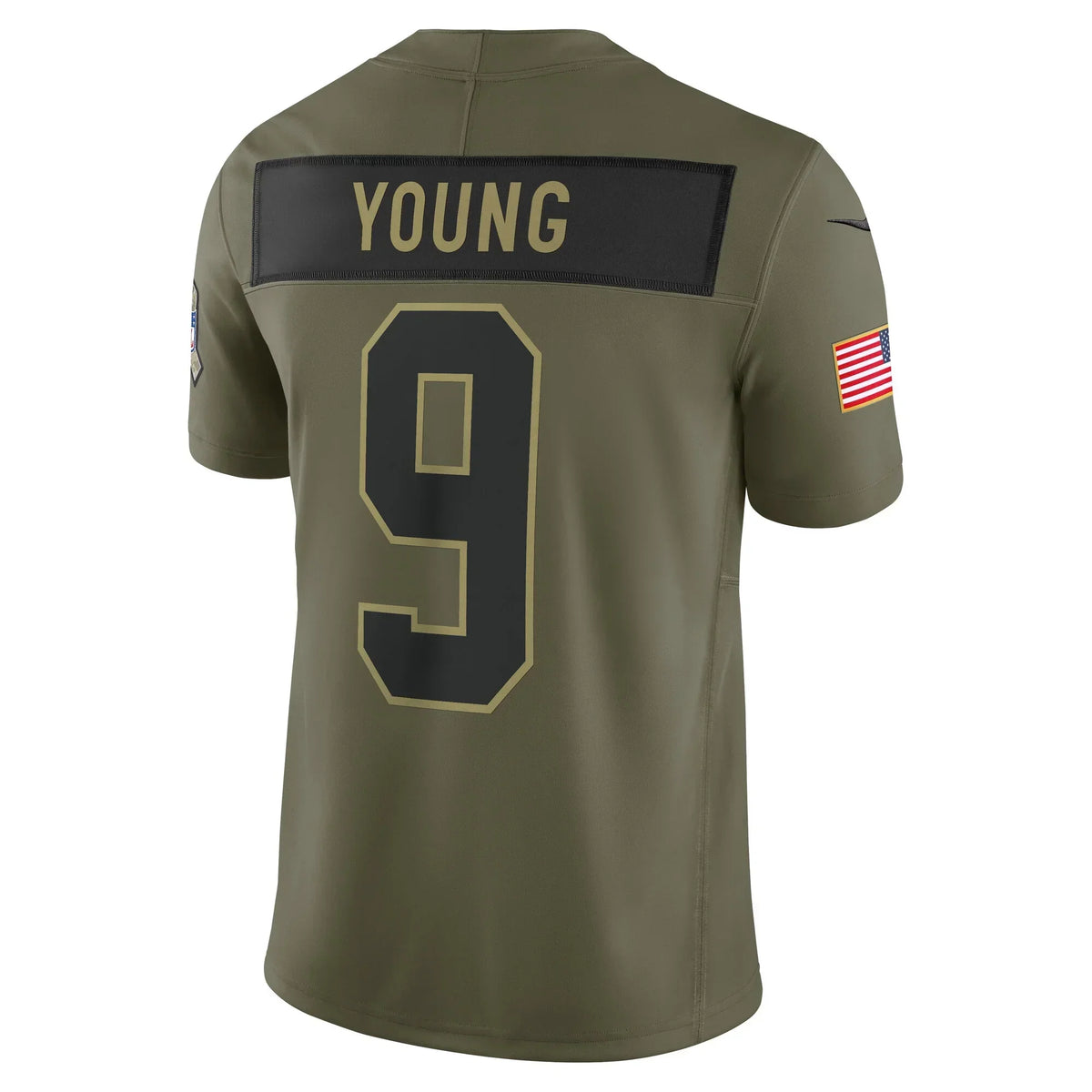 Davalo C.Panthers #9 Bryce Young Olive 2025 Salute to Service Limited Stitched Jerseys