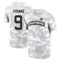 Davalo C.Panthers #9 Bryce Young Player Arctic Camo Salute to Service T-Shirt Hoodies Stitched Jerseys