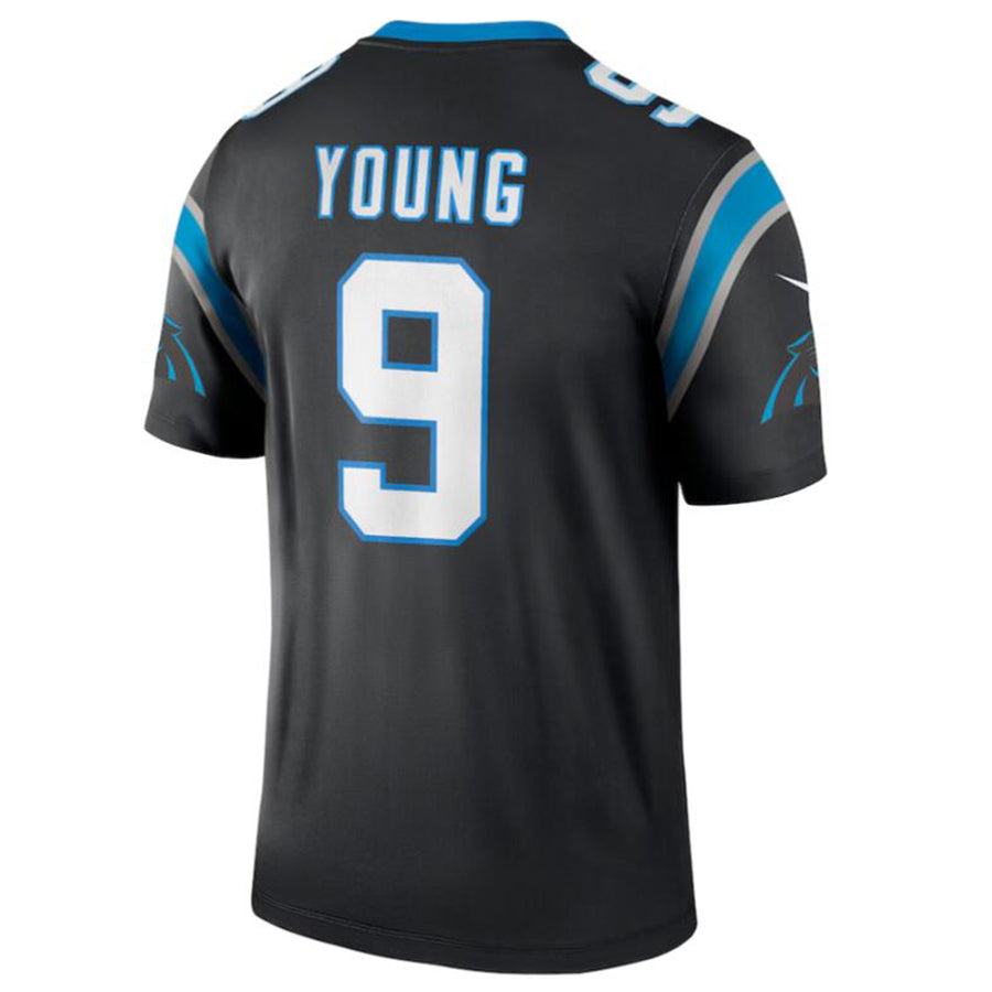 Davalo C.Panthers #9 Bryce Young Black Legend Jersey American Stitched Jersey
