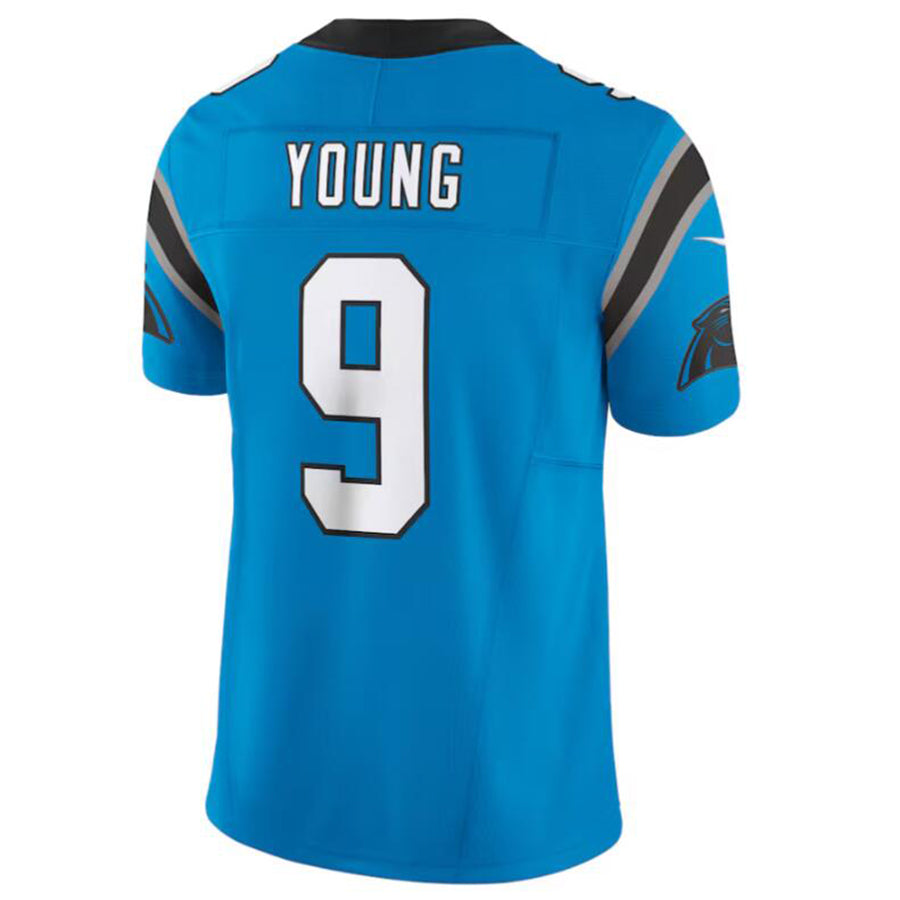 Davalo C.Panthers #9 Bryce Young Blue Vapor F.U.S.E. Limited Jersey American Stitched Jersey