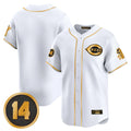 Davalo C.Reds White-Gold Vapor Premier Limited Home Blank Player Stitched Jerseys