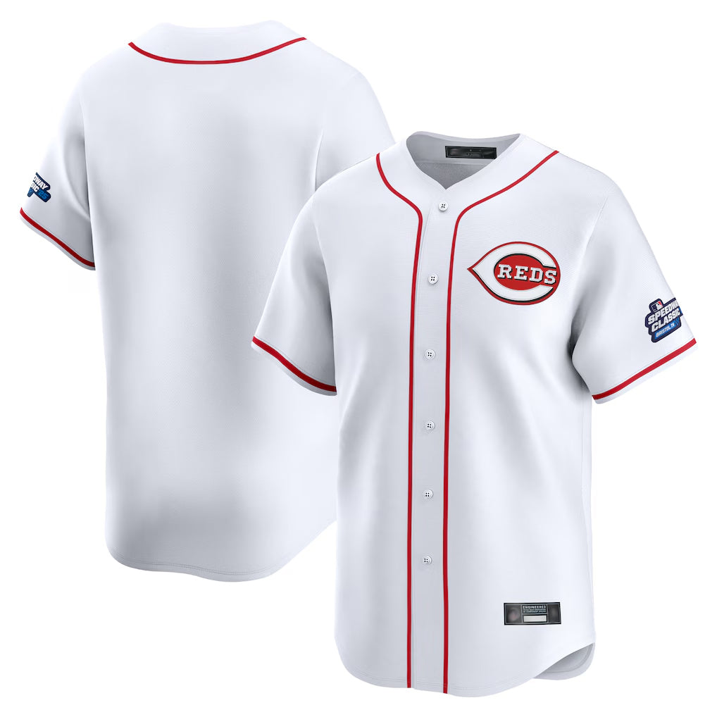 Davalo C.Reds White Home Limited Blank Player Stitched Jerseys