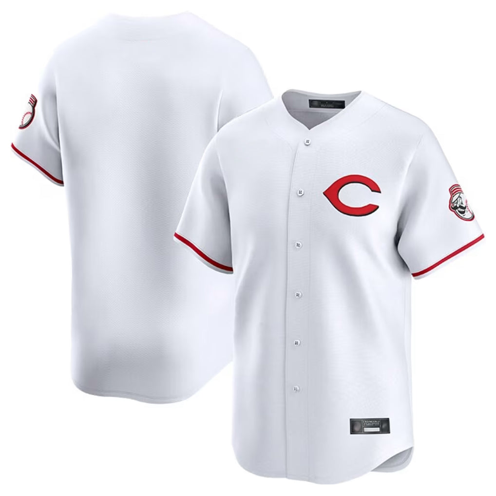 Davalo C.Reds White Limited Home Blank Player Stitched Jerseys