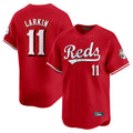Davalo C.Reds #11 Barry Larkin Player Red Home Limited Stitched Jerseys