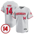 Davalo C.Reds #14 Pete Rose Player Gray Vapor Premier Limited Home Stitched Jerseys