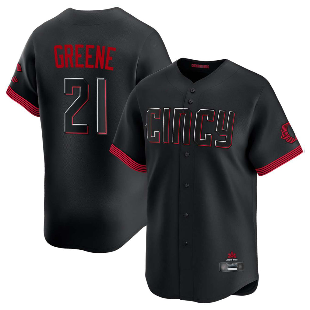 Davalo C.Reds #21 Hunter Greene Player Black City Connect Home Limited Stitched Jerseys