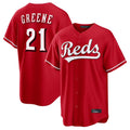 Davalo C.Reds #21 Hunter Greene Player Red Home Game Stitched Jerseys