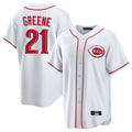 Davalo C.Reds #21 Hunter Greene Player White Game Home Stitched Jerseys