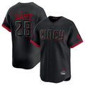 Davalo C.Reds #28 Eugenio Su¡§¡érez Player Black City Connect Home Limited Stitched Jerseys