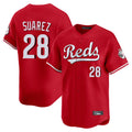 Davalo C.Reds #28 Eugenio Su¡§¡érez Player Red Home Limited Stitched Jerseys