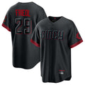 Davalo C.Reds #29 TJ Friedl Player Black City Connect Home Game Stitched Jerseys