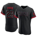 Davalo C.Reds #29 TJ Friedl Player Black City Connect Limited Elite Home Stitched Jerseys