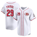 Davalo C.Reds #29 TJ Friedl Player White Home Limited Stitched Jerseys