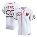 Davalo C.Reds #29 TJ Friedl Player White Speedway Classic Home Limited Stitched Jerseys