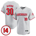 Davalo C.Reds #30 Ken Griffey Player Gray Vapor Premier Limited Home Stitched Jerseys