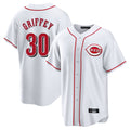 Davalo C.Reds #30 Ken Griffey Player White Game Home Stitched Jerseys