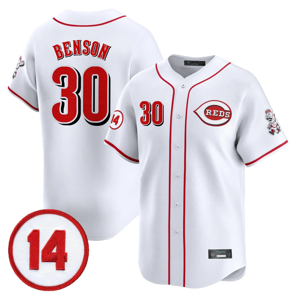 Davalo C.Reds #30 Ken Griffey Player White Vapor Premier Limited Home Stitched Jerseys