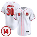 Davalo C.Reds #30 Ken Griffey Player White Vapor Premier Limited Home Stitched Jerseys