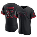 Davalo C.Reds #35 Jose Trevino Player Black City Connect Limited Elite Home Stitched Jerseys