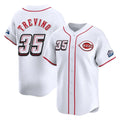 Davalo C.Reds #35 Jose Trevino Player White Speedway Classic Home Limited Stitched Jerseys