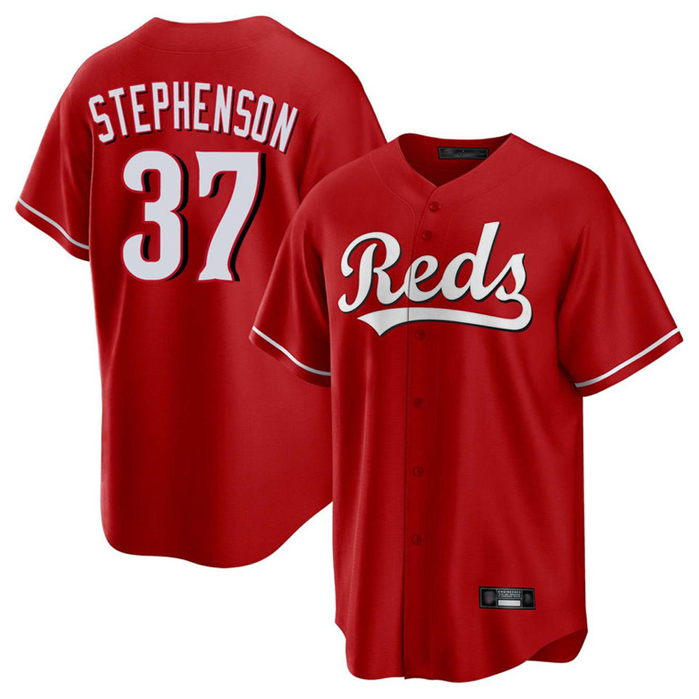 Davalo C.Reds #37 Tyler Stephenson Player Red Home Game Stitched Jerseys