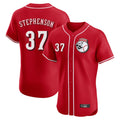 Davalo C.Reds #37 Tyler Stephenson Player Red Limited Elite Home Game Stitched Jerseys
