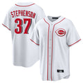 Davalo C.Reds #37 Tyler Stephenson Player White Game Home Stitched Jerseys