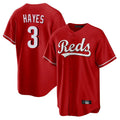 Davalo C.Reds #3 Ke'Bryan Hayes Player Red Home Game Stitched Jerseys