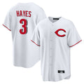 Davalo C.Reds #3 Ke'Bryan Hayes Player White Home Game Stitched Jerseys