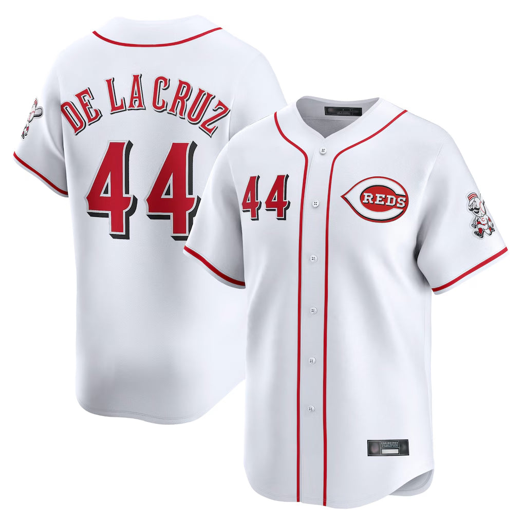 Davalo C.Reds #44 Elly De La Cruz Player White Home Limited Stitched Jerseys