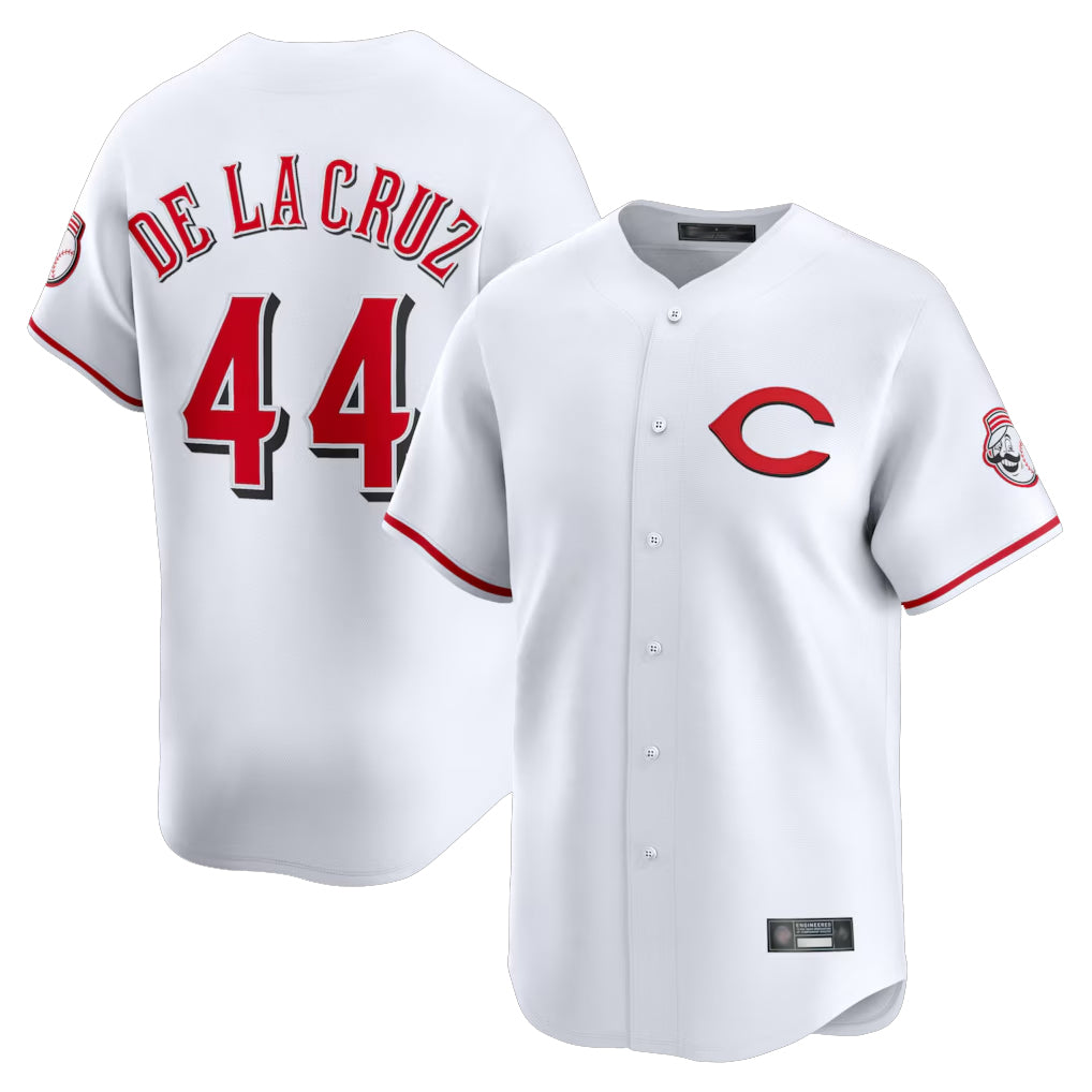 Davalo C.Reds #44 Elly De La Cruz Player White Limited Home Stitched Jerseys