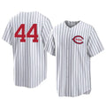 Davalo C.Reds #44 Elly De La Cruz Player White Stripe Field of Dreams Game Home Stitched Jerseys